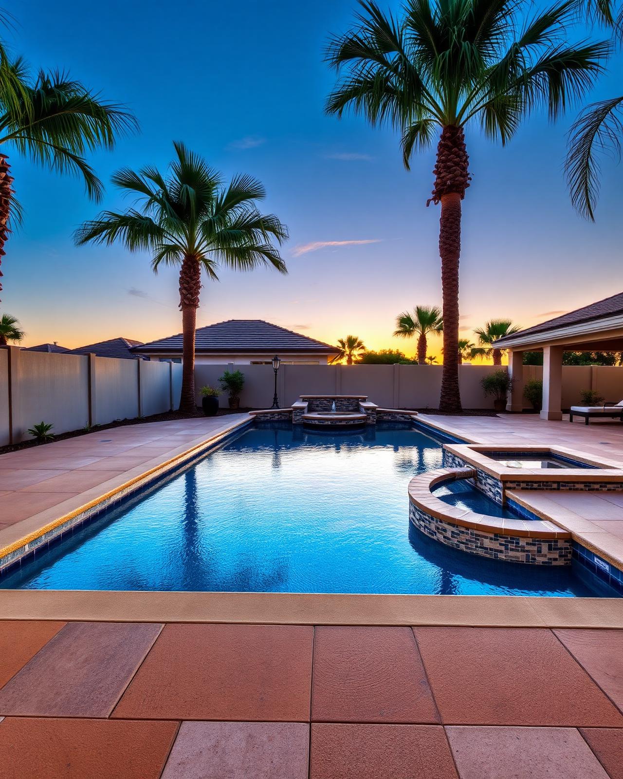 Stamped Pool Deck in Orchard Park