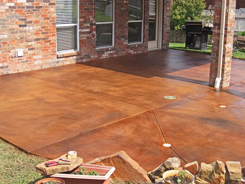 Colored Concrete project example